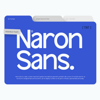 TRT Naron – Semi-Grotesque Sans Font Family