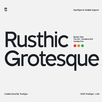 TRT Rusthic Grotesque Sans