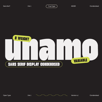 TRT Unamo - Sans Display Condensed