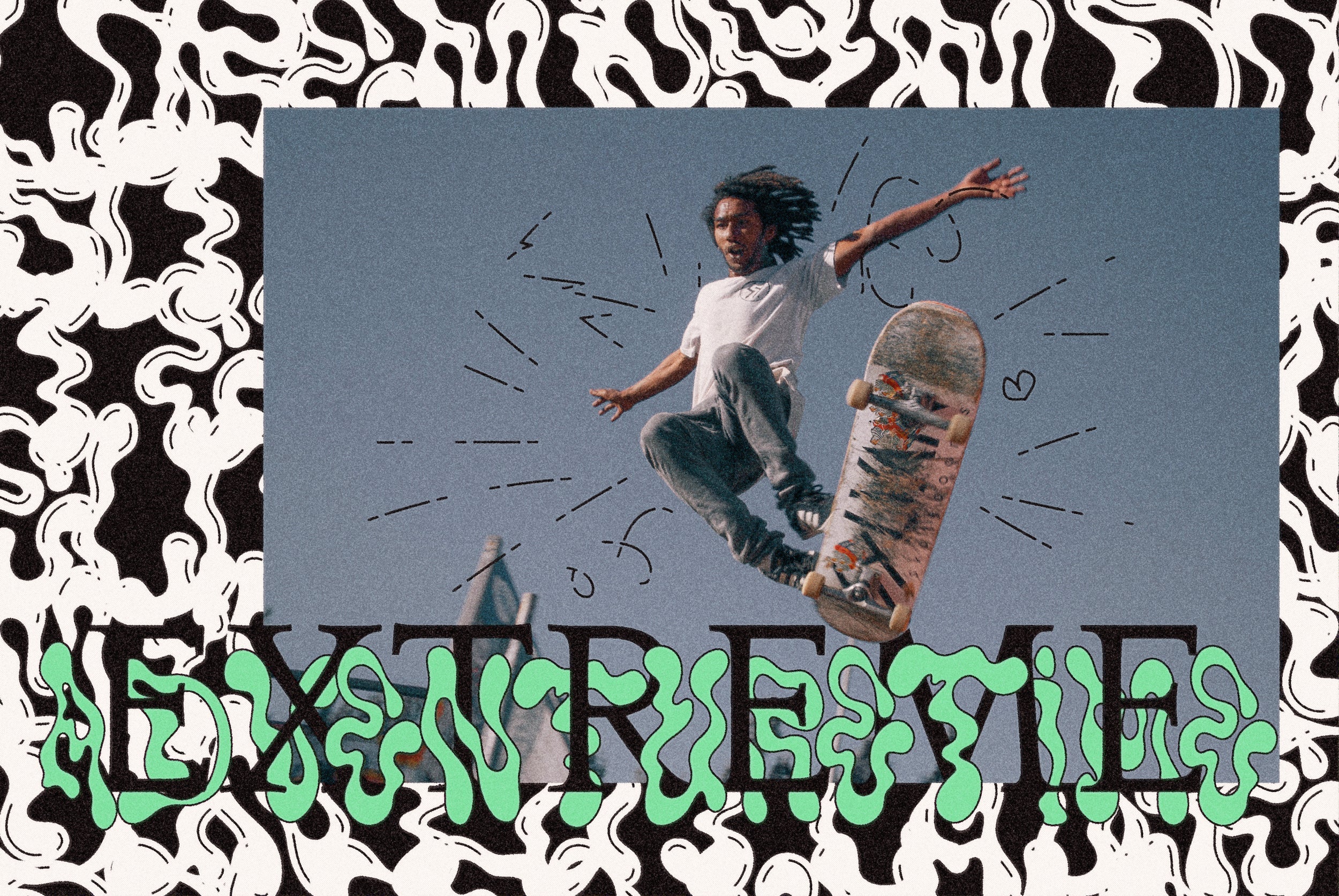 Umidus font - Trippy Liquid Font