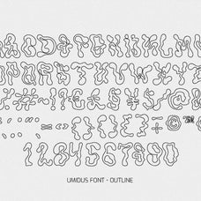 Umidus font - Trippy Liquid Font
