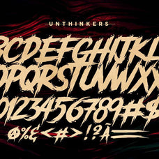 Unthinkers - Modern Horror Font