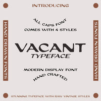 Vacant Typeface