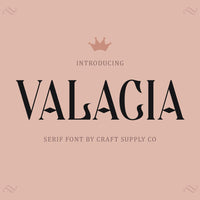 Valacia – Display Serif
