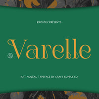 Varelle – Art Nouveau Font