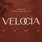 Velocia - Modern Editorial Sans Serif