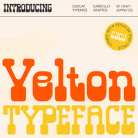 Velton – Reverse Contrast Font