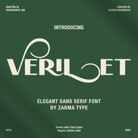 Verilet - Elegant Sans Serif Font