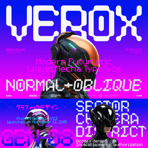 VEROX — Pixel Font