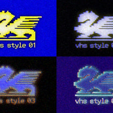 VHS Tape Text & Logo Effect