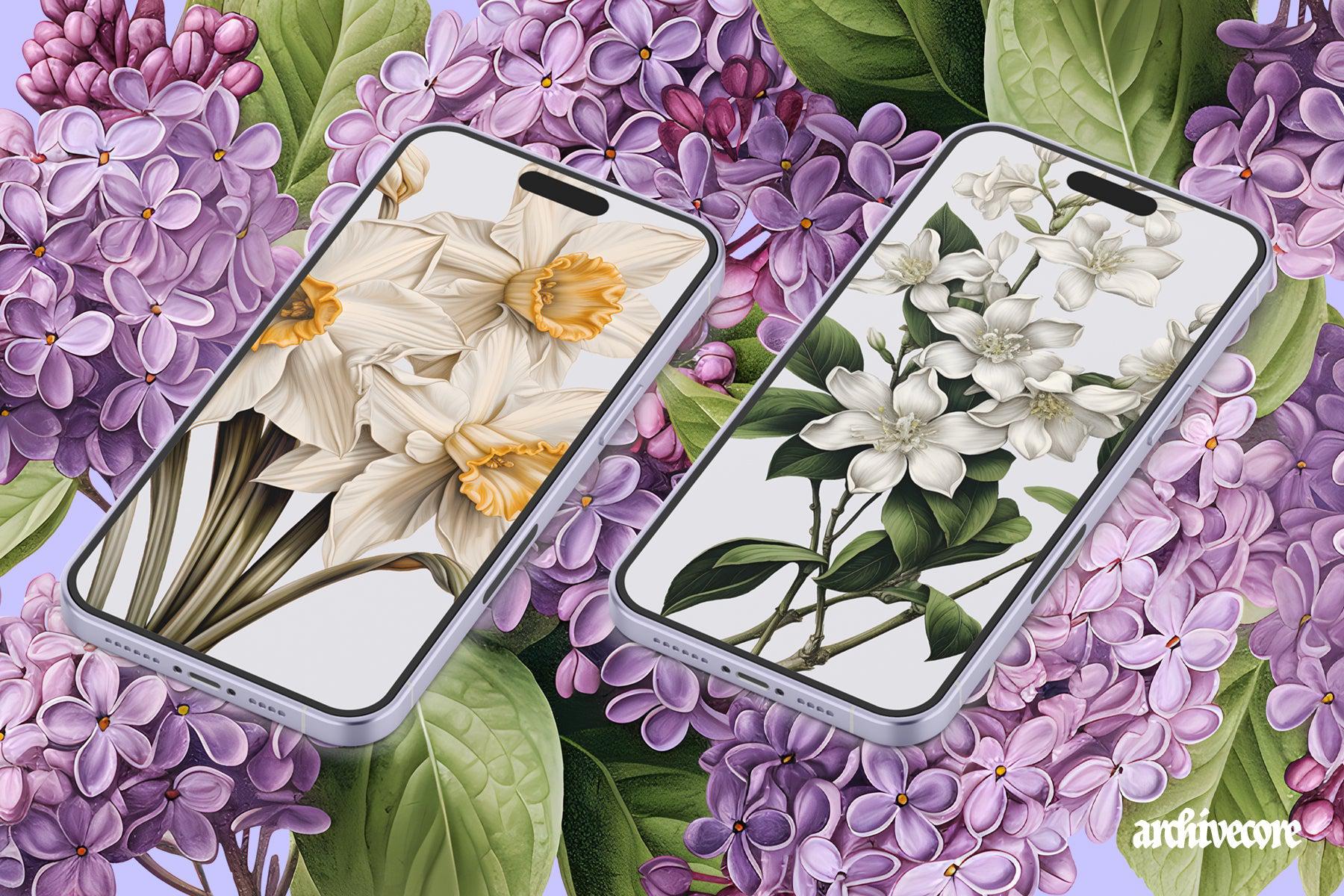 Vintage Book Of Flowers Clipart