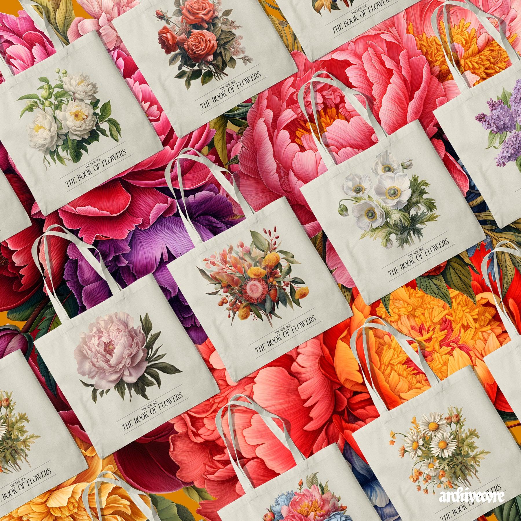 Vintage Book Of Flowers Clipart