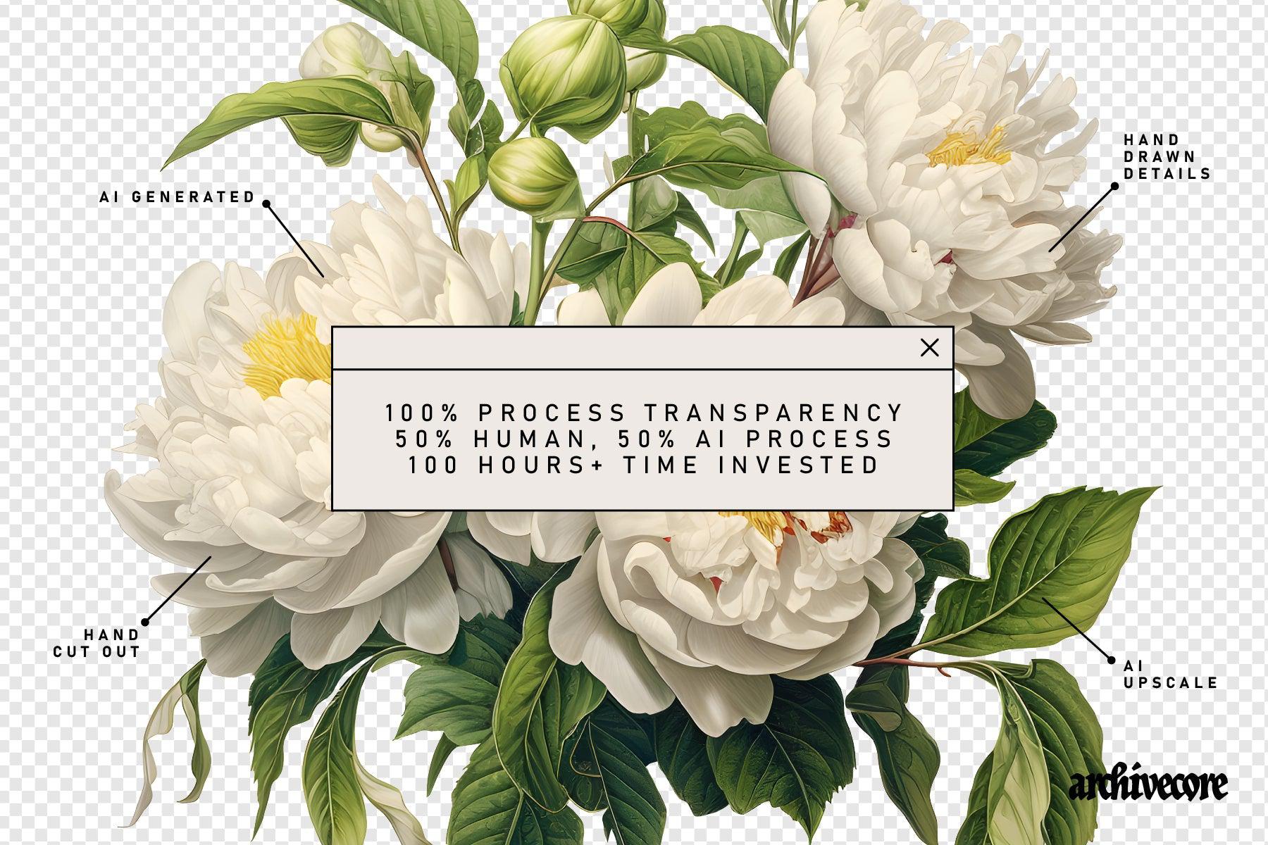 Vintage Book Of Flowers Clipart