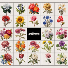 Vintage Book Of Flowers Clipart