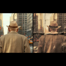 Vintage Crumpled Photo Effect
