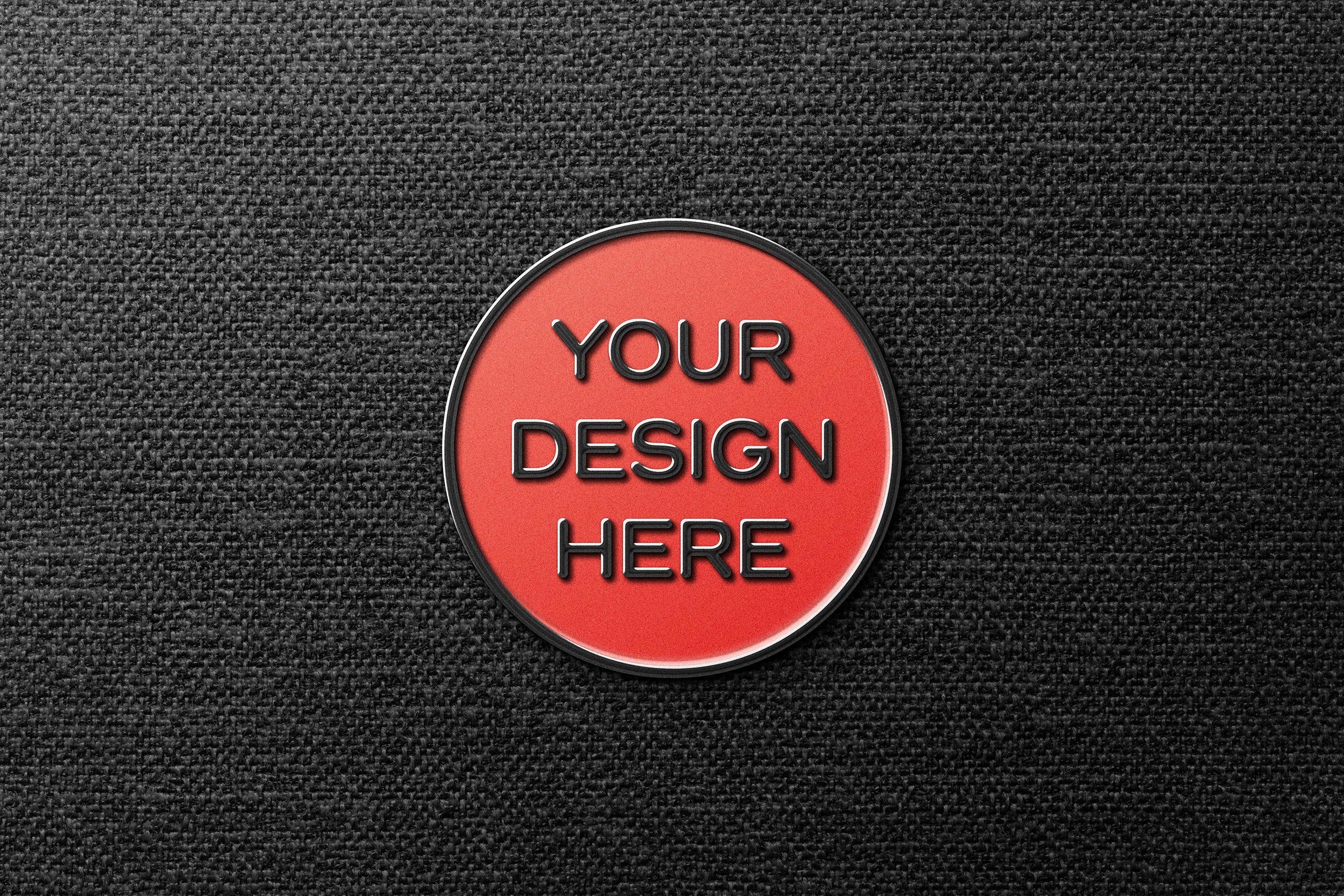 Vintage Enamel Pin Mockup