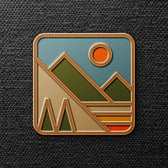 Vintage Enamel Pin Mockup