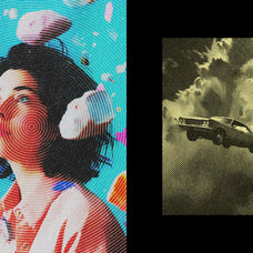 Vintage Halftone Photo Effect