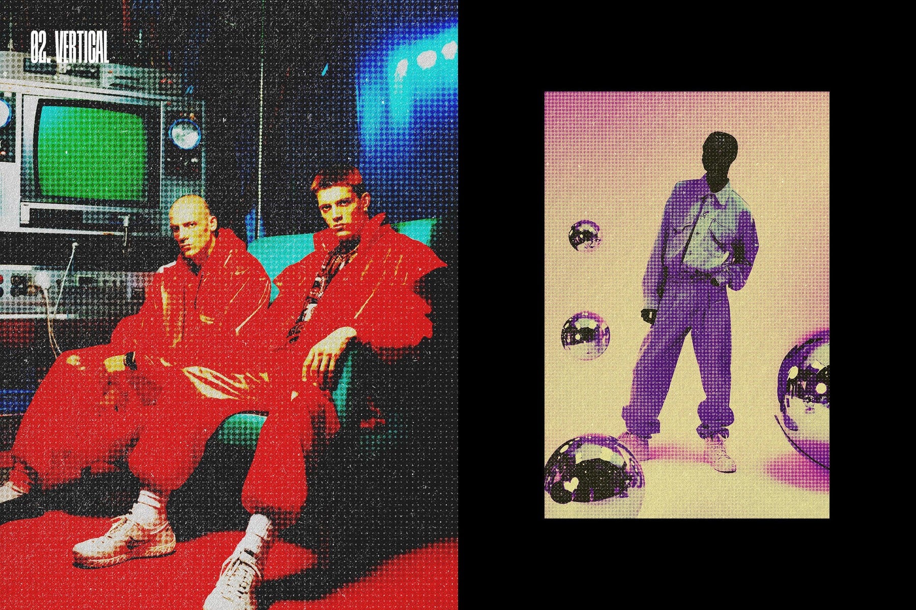 Vintage Halftone Photo Effect