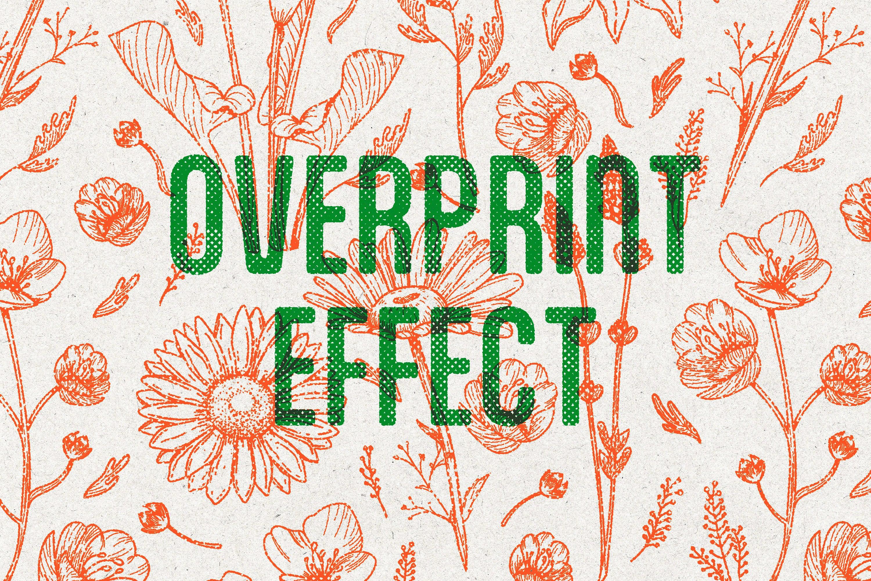 Vintage Overprint Effect