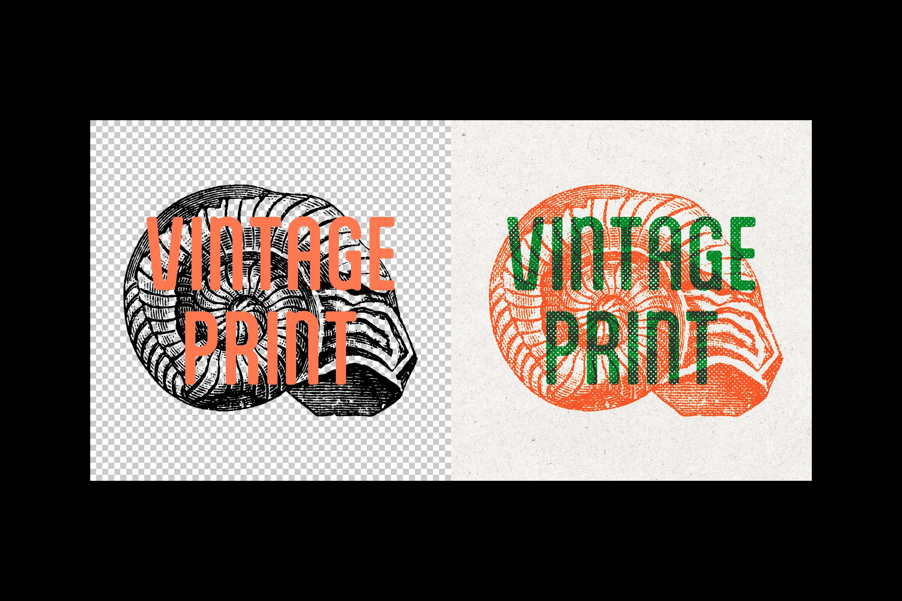 Vintage Overprint Effect