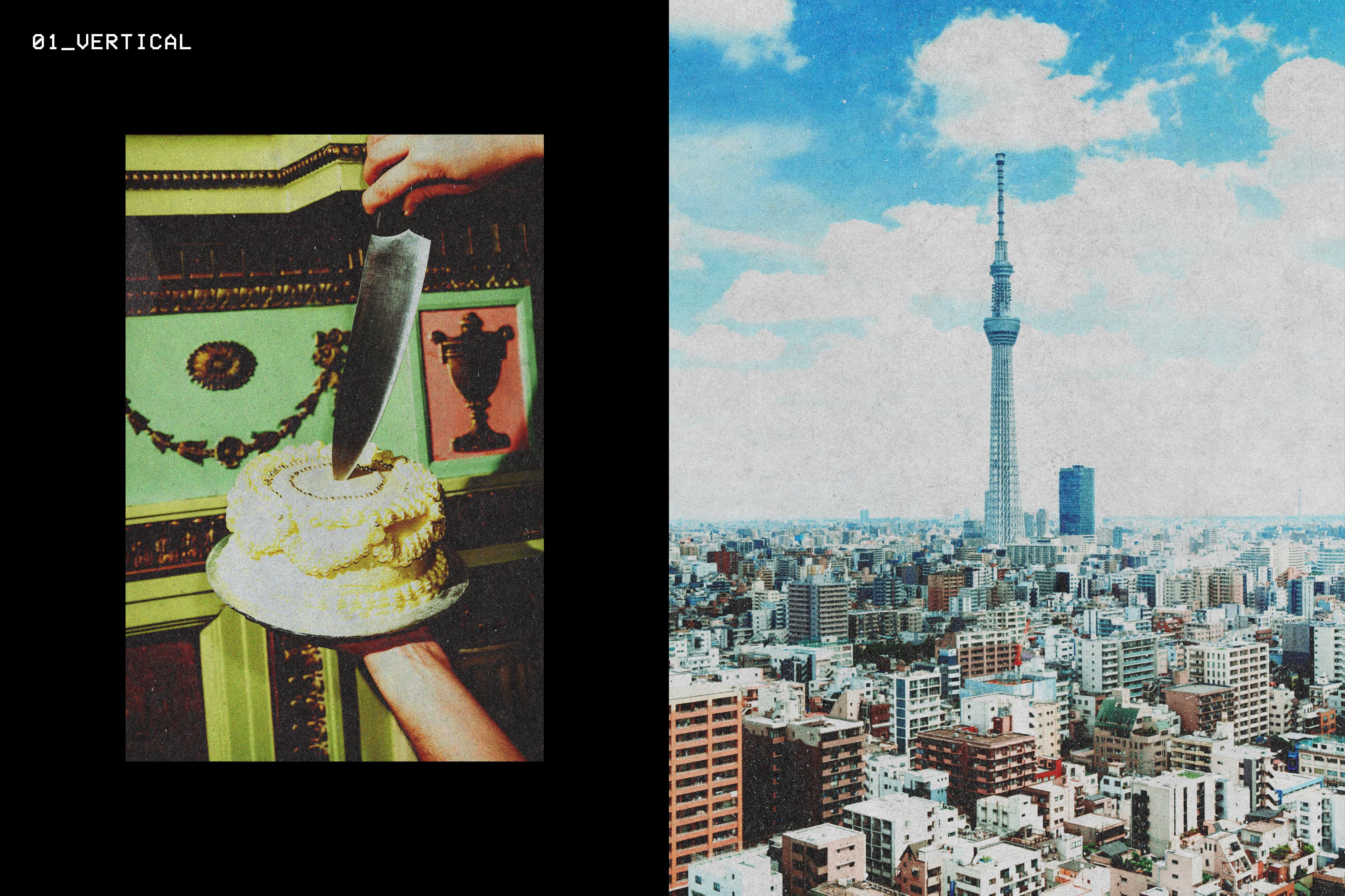 Vintage Postcard Press Effect