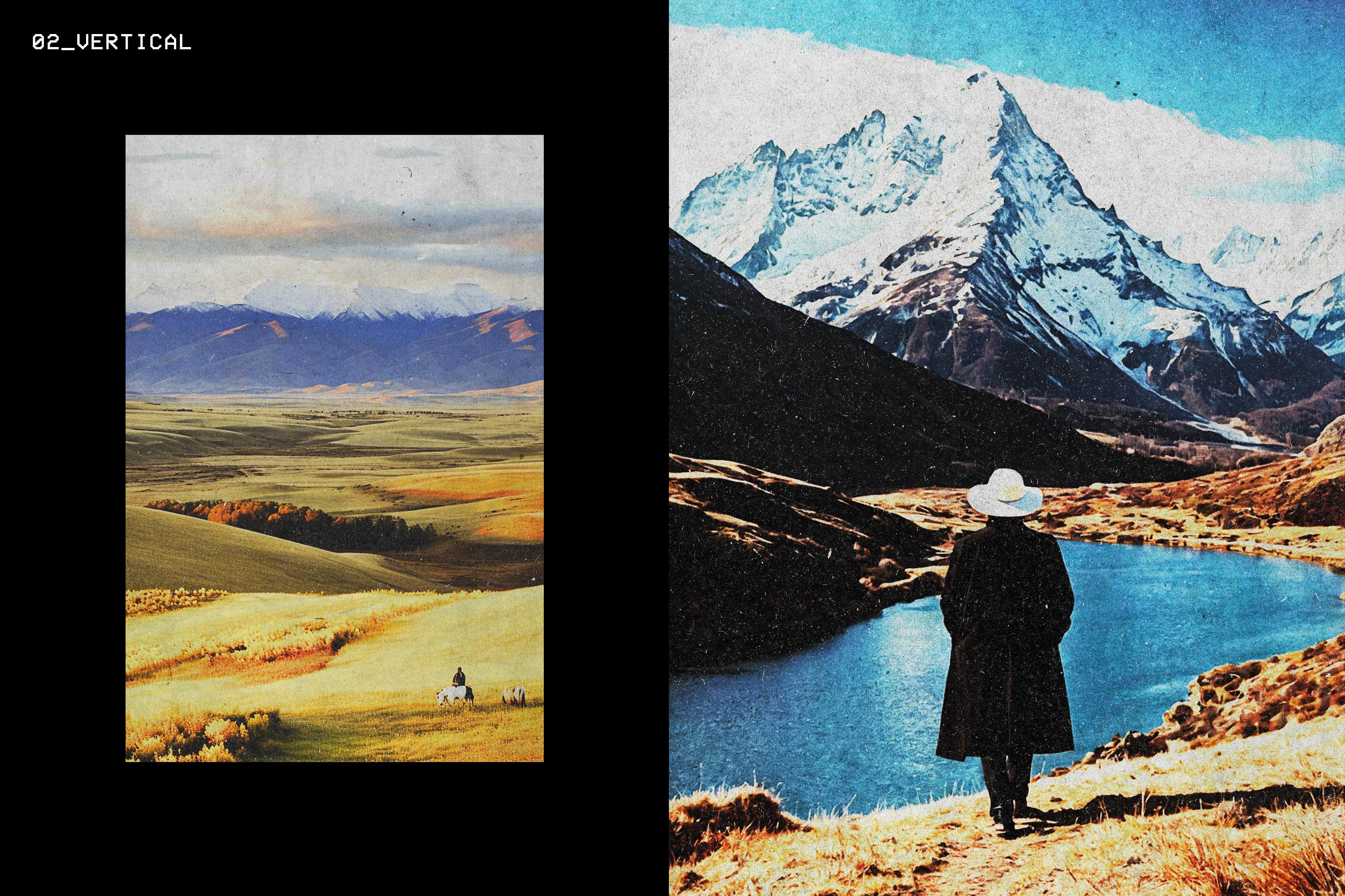 Vintage Postcard Press Effect