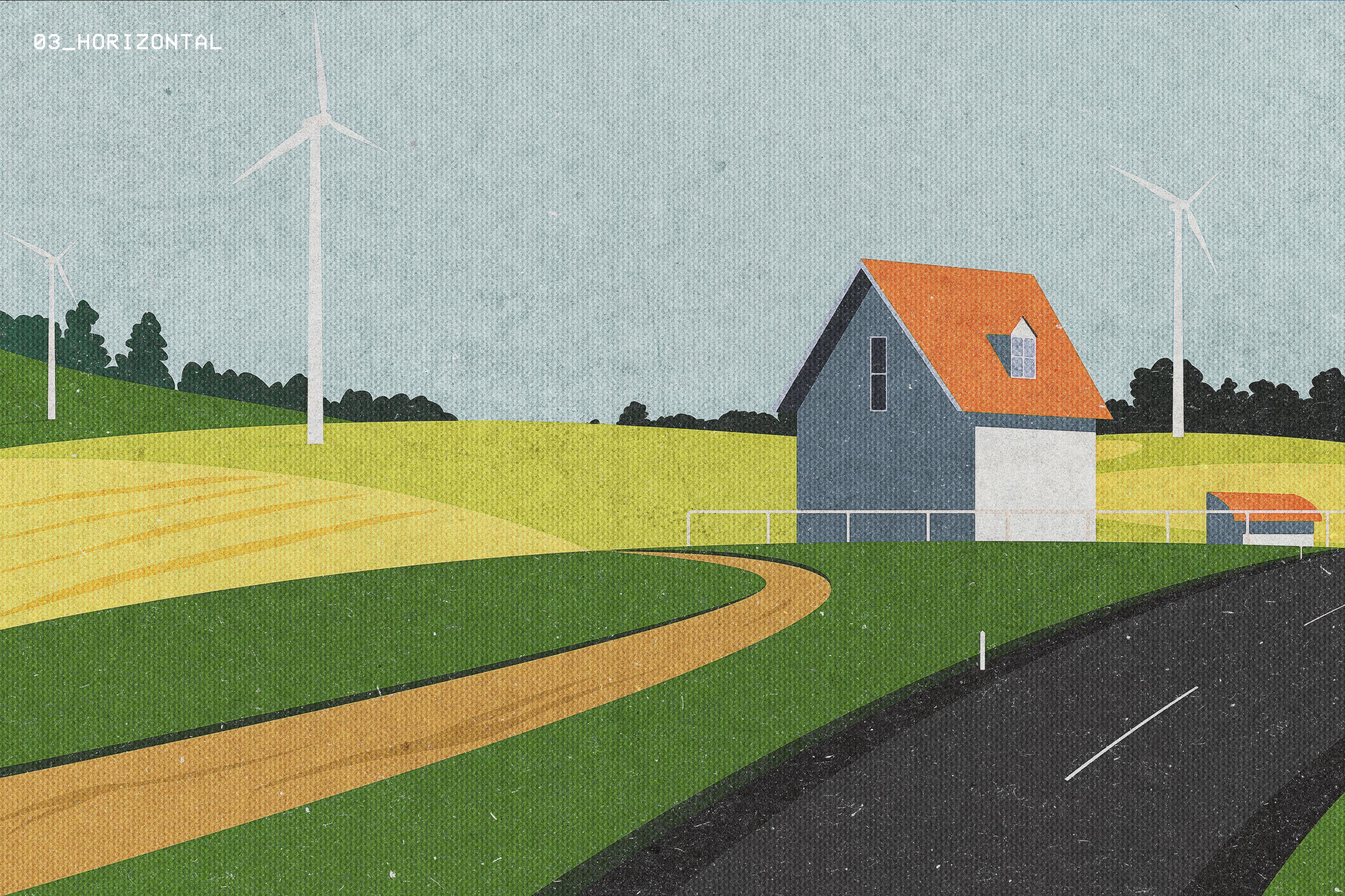 Vintage Postcard Press Effect