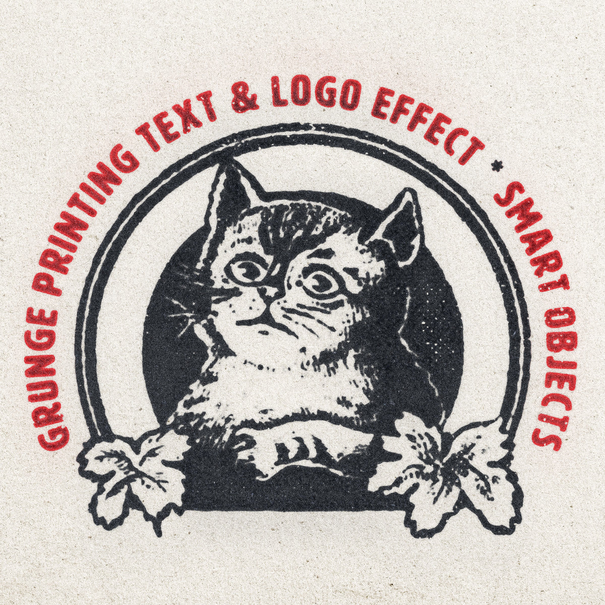 Vintage Print Text Effect by Pixelbuddha