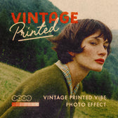 Vintage Printed Vibe Effect