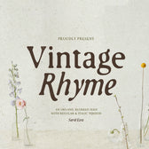 Vintage Rhyme - Blurred Serif