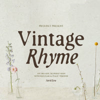 Vintage Rhyme - Blurred Serif