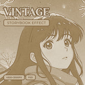 Vintage Storybook Photo Effect