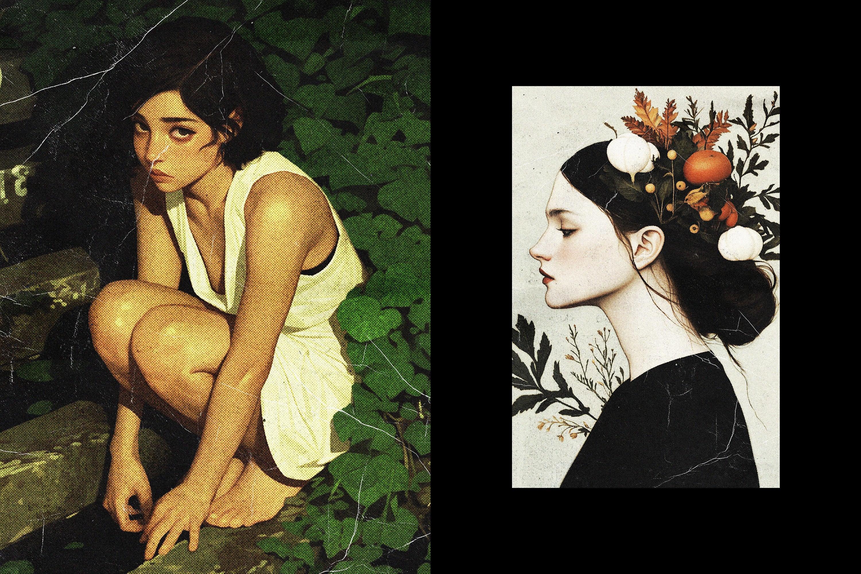 Vintage Worn Print Effect