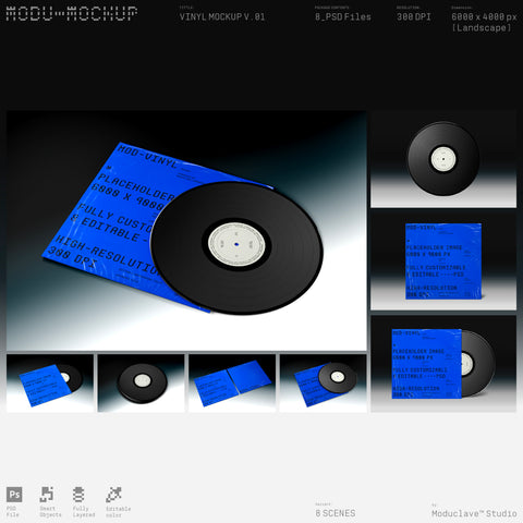 Vinyl Record Mockup Kit V.01