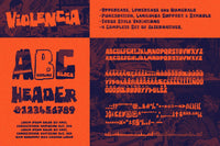 Violencia - An Illustrated Wild West Font