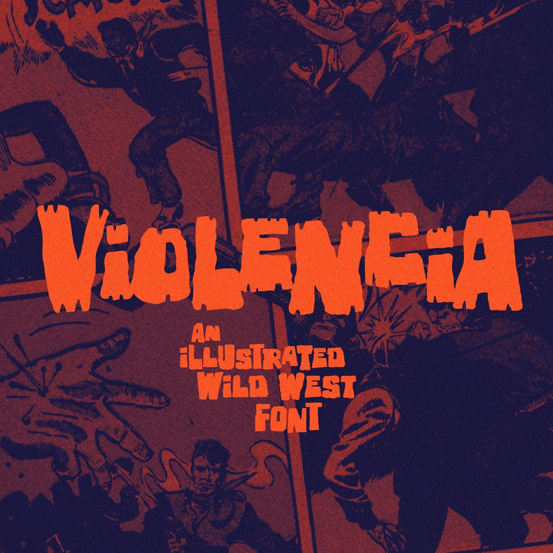 Violencia - An Illustrated Wild West Font