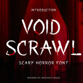 Void Scrawl Scary Horror Font