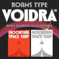 Voidra - Retro Futuristic Sci-Fi Typeface