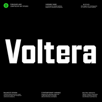 Voltera – Condensed Sans Serif Family Font