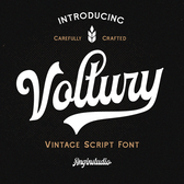 Voltury Vintage Bold Script Fonts