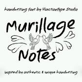 VT Murillage Notes – Handwriting Brush Font