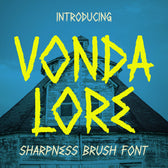 VT Vondalore Sharpness Brush Font