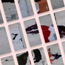 Walls of Berlin Torn Paper Textures