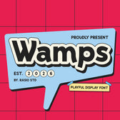 Wamps Playful Display Font