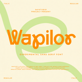 Wapilor - Stylish Experimental Sans Serif