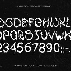 Wassupp Font - Brutal Bold Font