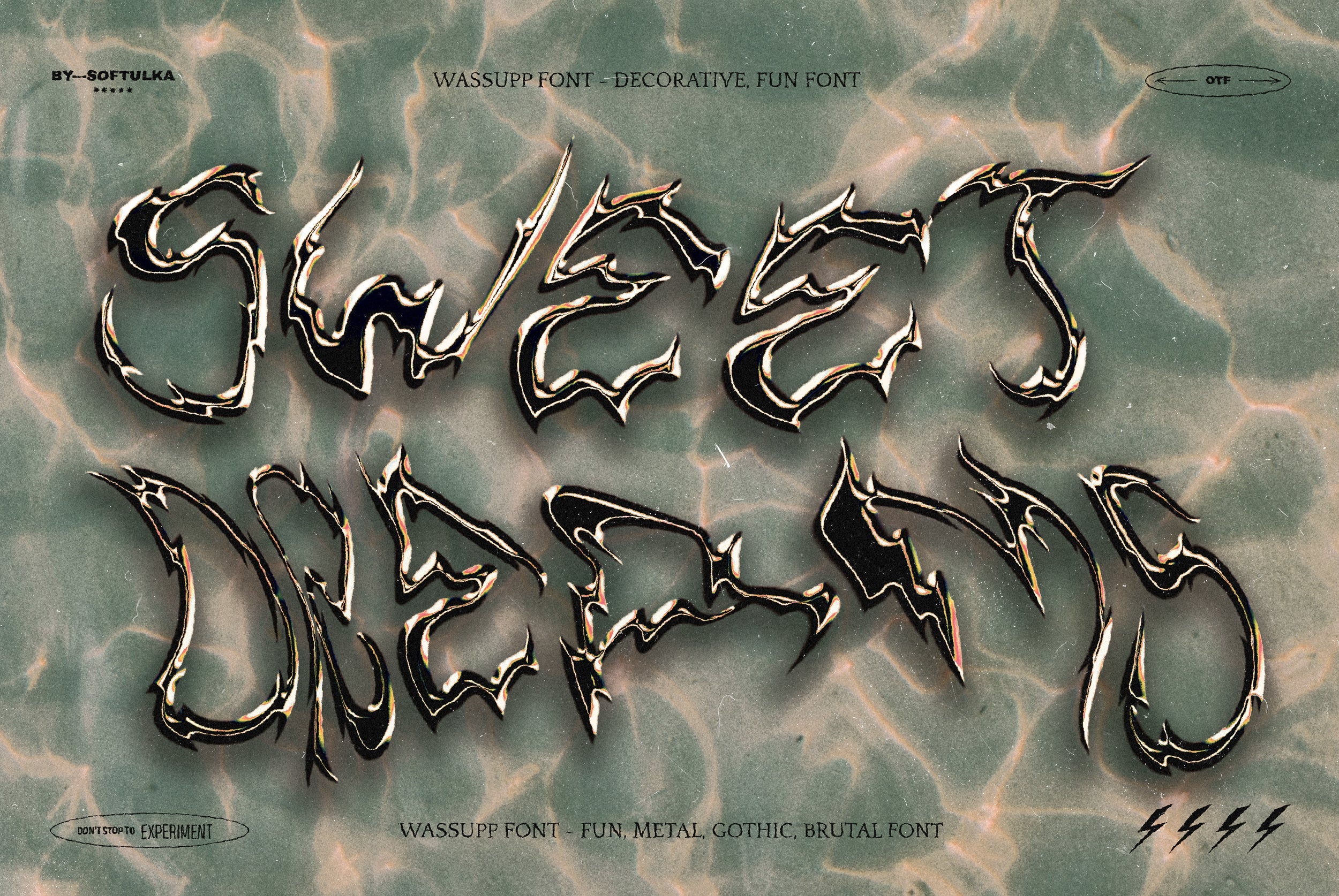 Wassupp Font - Brutal Bold Font