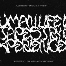 Wassupp Font - Brutal Bold Font