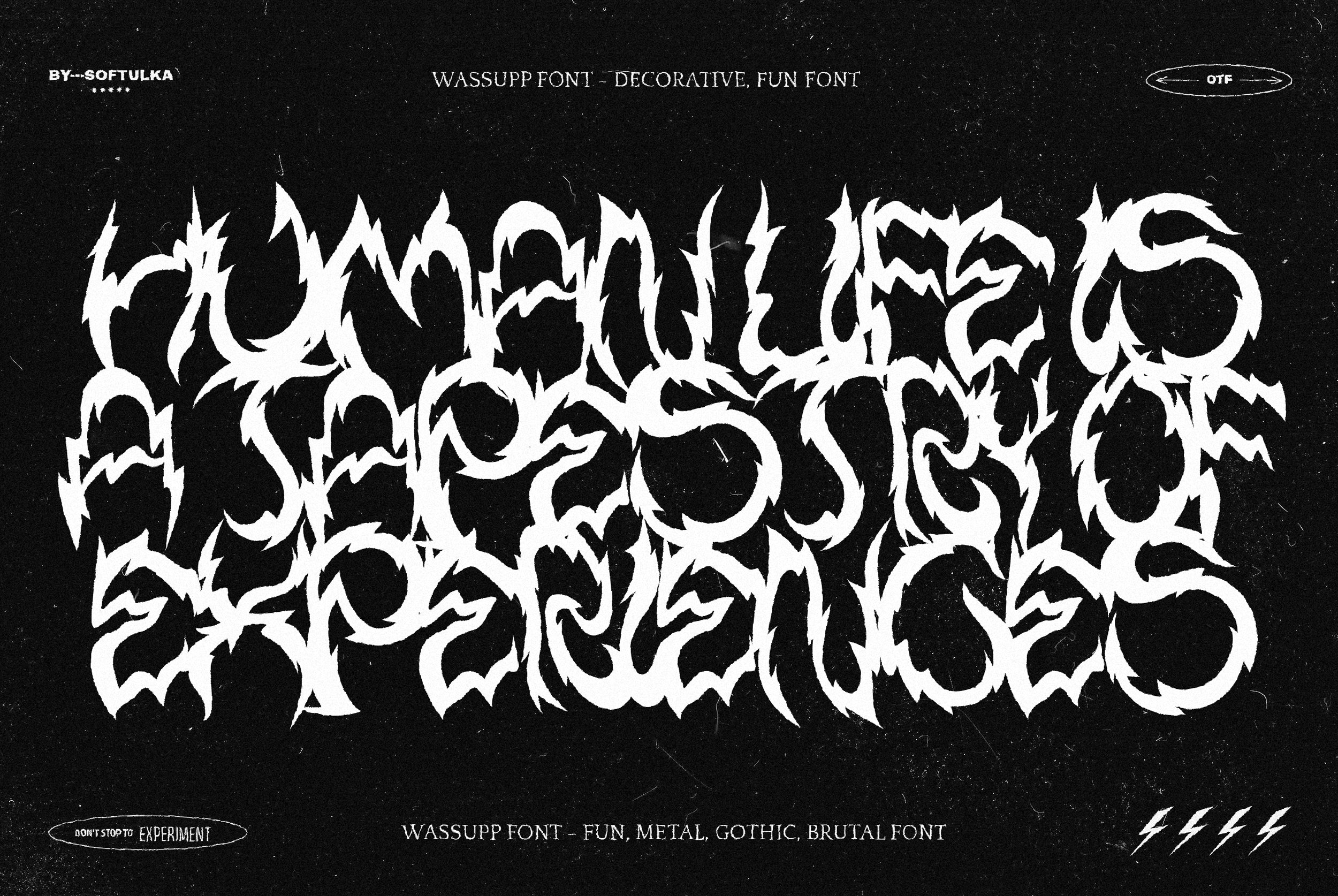 Wassupp Font - Brutal Bold Font